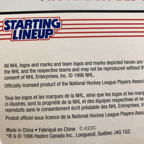 1996 Starting Lineup NHL 4th Edition Mark Messier (Rangers) Hockey fig plus card - Picture 6 of 7